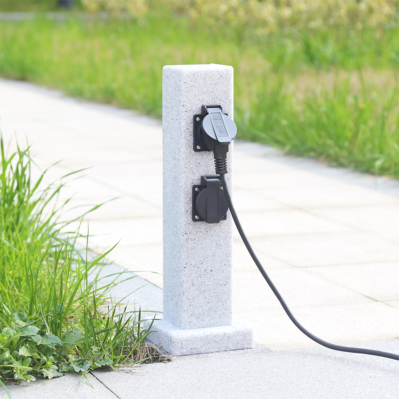 Outdoor Power Port - Verticaal stopcontact PE waterdicht buitenstopcontact voor