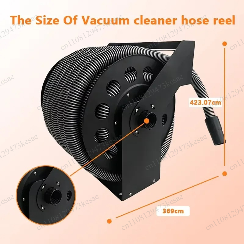 Wet Dry Vacuum Shop - voor 30ft intrekbare vacuümslanghaspel 1-1/4