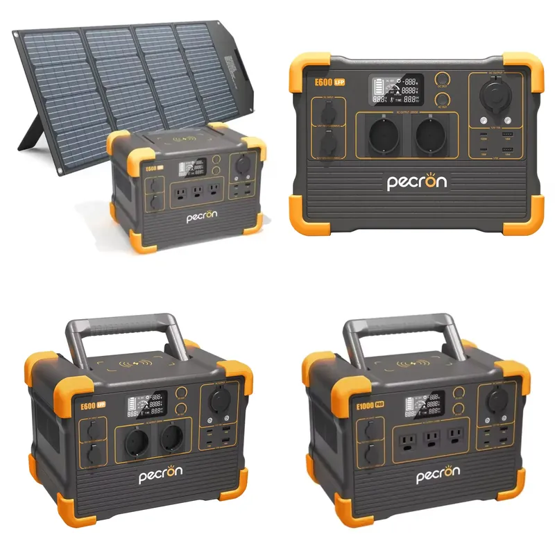 Outdoor Power Pack - Pecron 1200W Solar Generator Draagbare Powerbank