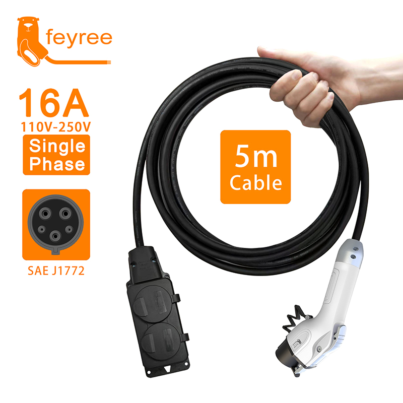 Outdoor Power Station - Feyree Type1 16A Laadkabel met EU-stekker