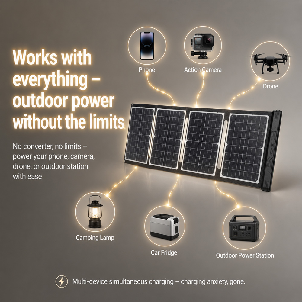 40W 18V opvouwbaar zonnepaneel - Outdoor Power Port recensie en prijs