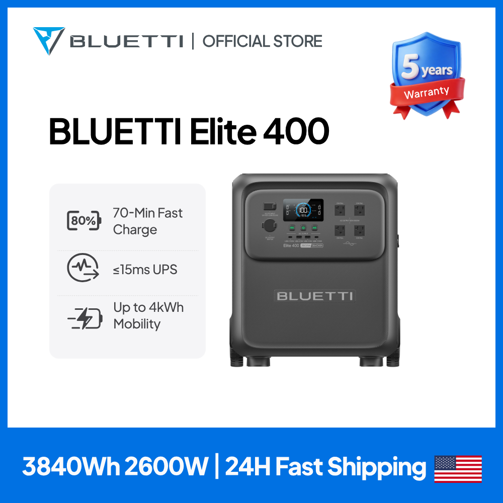 BLUETTI Elite 400 2600W 3840Wh - Outdoor Power Pack recensie en prijs