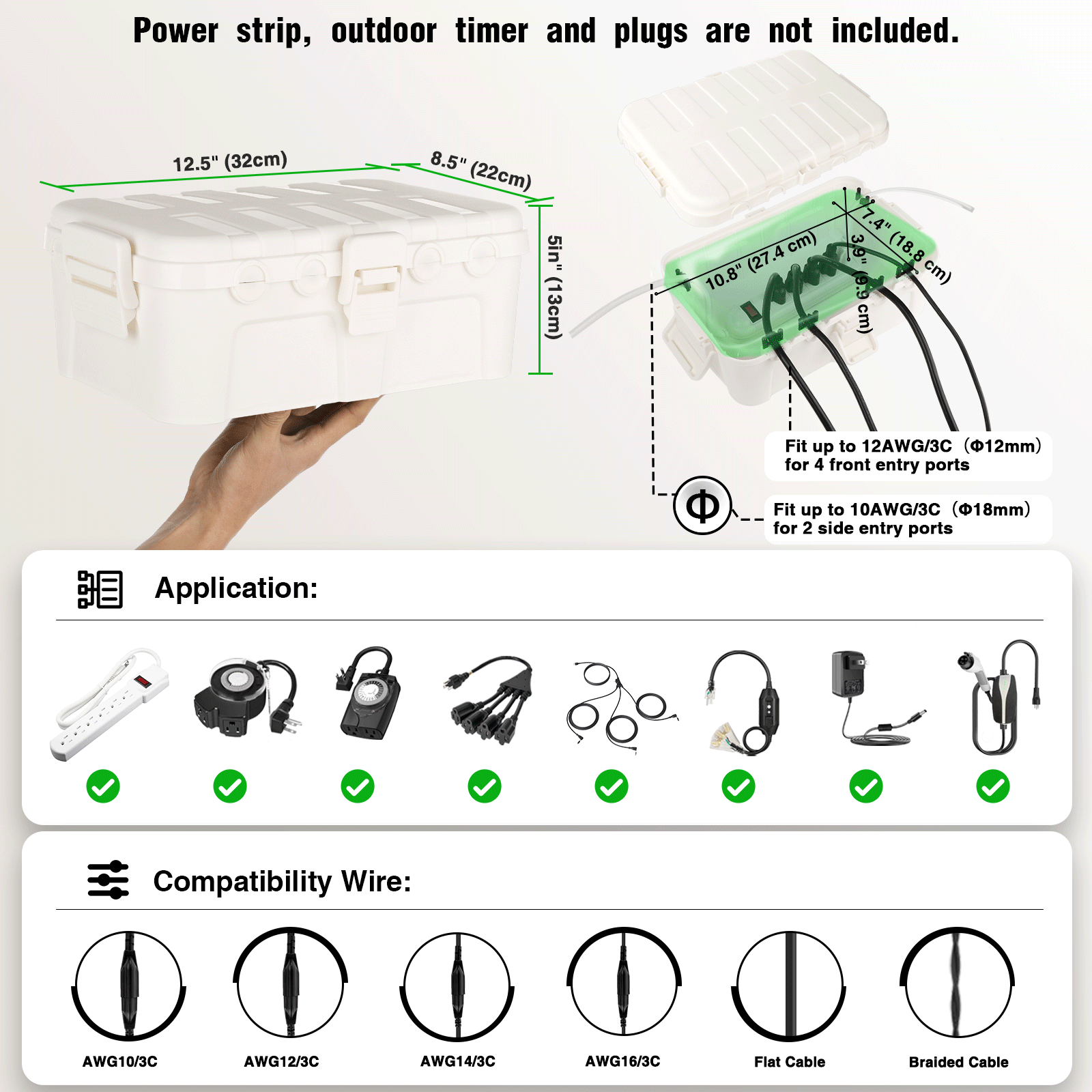 Grote waterdichte buiten elekt - Outdoor Power With Timer recensie en prijs