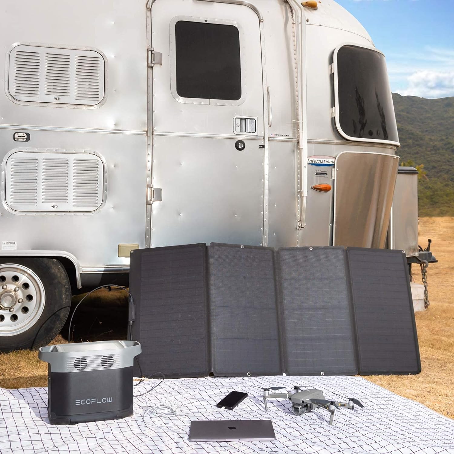 160 Watt opvouwbaar zonnepanee - Outdoor Power Station recensie en prijs
